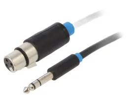 kabel-jack-63mm-3pin-wtykxlr-zenski-3pin-1m-czarny-pvc-x1szt