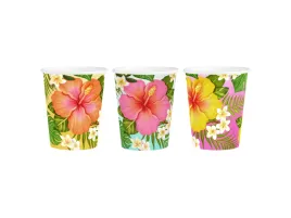kubeczki-papierowe-hawajskie-tropikalne-kwiaty-270-ml-6-szt
