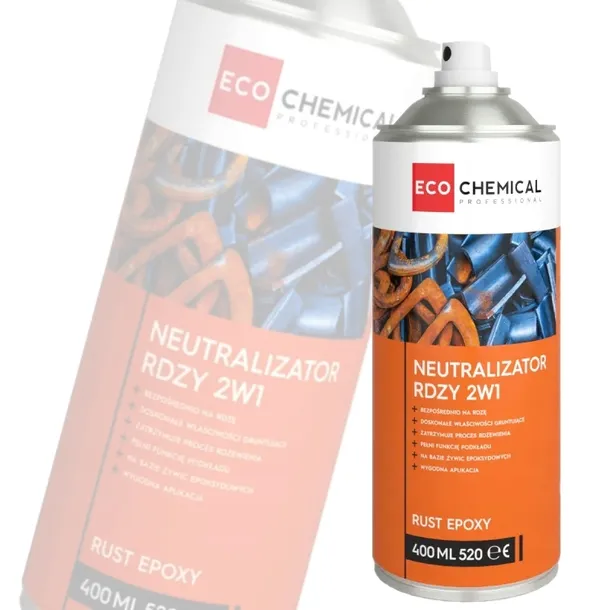 NEUTRALIZATOR RDZY Antykorozyjny Grunt Podkład Zatrzymuje Rdzę ECOCHEMICAL