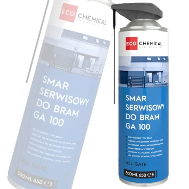 SMAR SERWISOWY DO BRAM GARAŻOWYCH PROWADNIC SPRAY GA 100 ECOCHEMICAL 500 ML