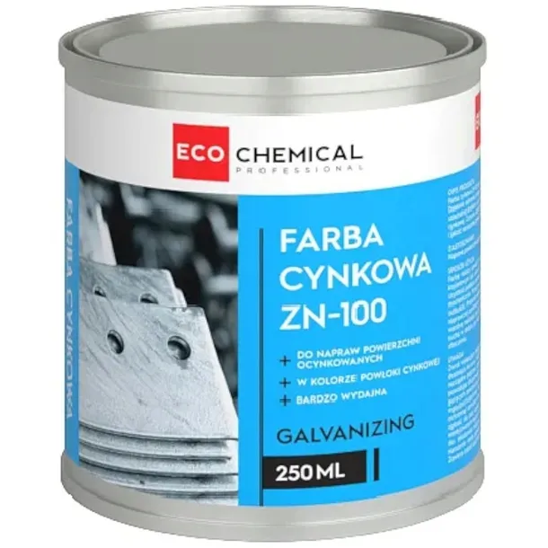 FARBA CYNKOWA SPECJALISTYCZNY CYNK OCYNK W PUSZCE ZN100 ECOCHEMICAL 250ML
