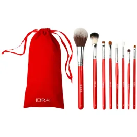 ibra-makeup-zestaw-8-pedzli-do-makijazu-red