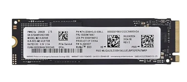 Dysk SSD m.2 256GB Samsung PM9C1b 2280 NVMe Gen4