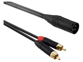 kabel-rca-wtyk-x2xlr-meski-3pin-03m-czarny-pvc-x1szt