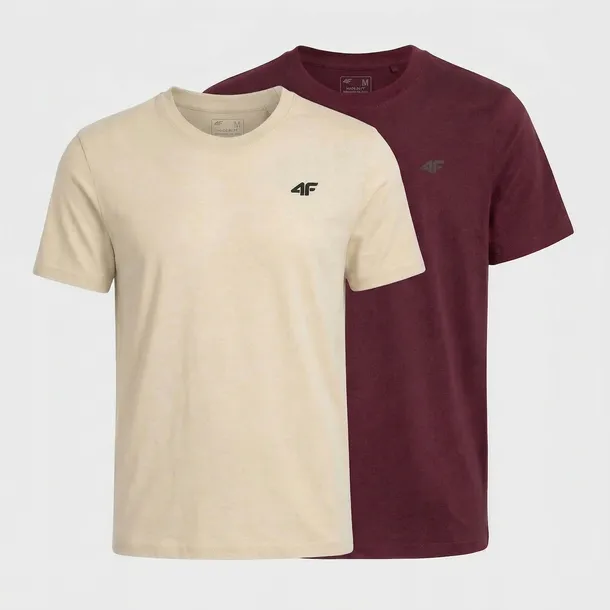 KOSZULKA MĘSKA LIMITOWANA 4F T-SHIRT KOMPLET ZESTAW 2 SZTUKI L M3948 SS26