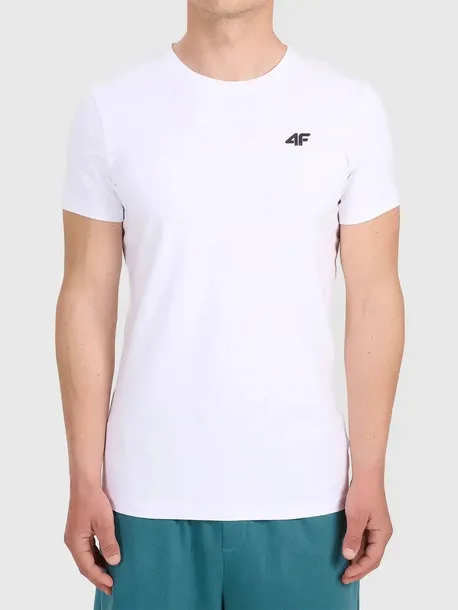 T-SHIRT MĘSKI 4F KOSZULKA BAWEŁNIANA SPORTOWA SLIM L TTSHM3340 SS26