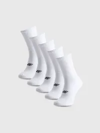skarpetki-meskie-biale-4f-dlugie-za-kostke-zestaw-komplet-5-par-39-42