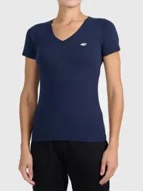 t-shirt-damski-4f-koszulka-slim-bawelniana-treningowa-xs-f3307-ss26