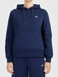 bluza-damska-4f-sportowa-z-kapturem-nierozpinana-s-granatowa-f2536