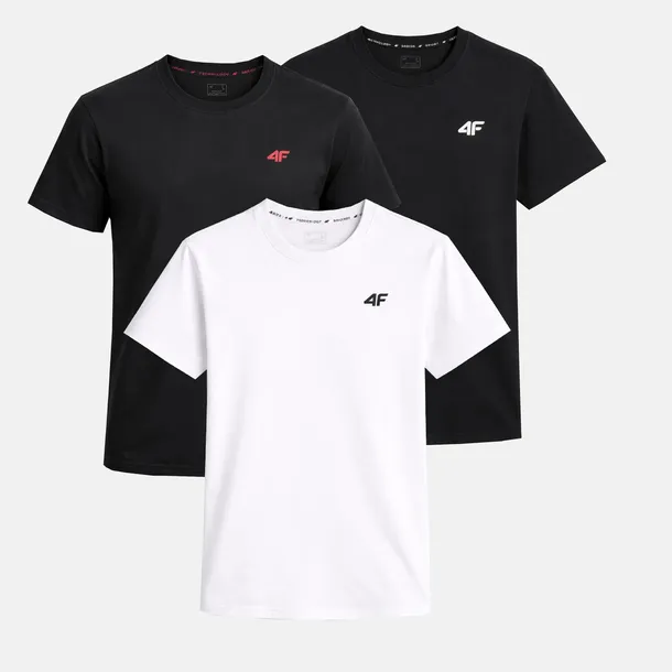 T-SHIRT MĘSKI 4F KOSZULKA ZESTAW KOMPLET 3 SZTUKI XXL TTSHM3341