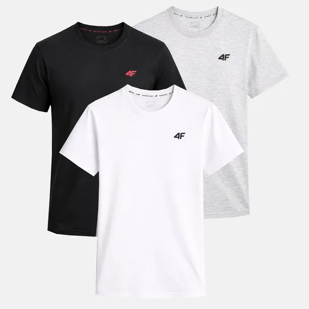 T-SHIRT MĘSKI 4F KOSZULKA ZESTAW KOMPLET 3 SZTUKI XXL TTSHM3341