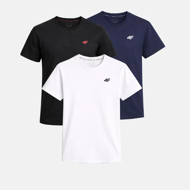 ZESTAW KOSZULEK MĘSKICH 4F KOMPLET 3 SZTUKI T-SHIRT XL TTSHM3341