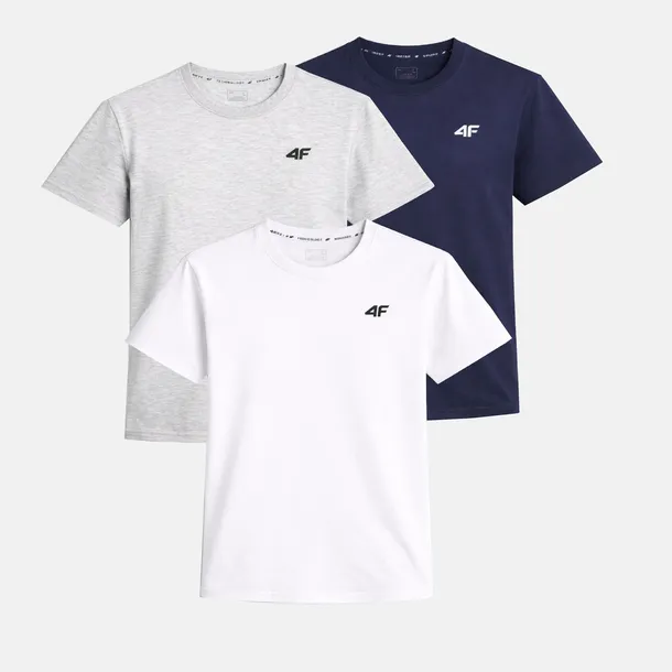 ZESTAW KOSZULEK MĘSKICH 4F KOMPLET 3 SZTUKI T-SHIRT M TTSHM3341