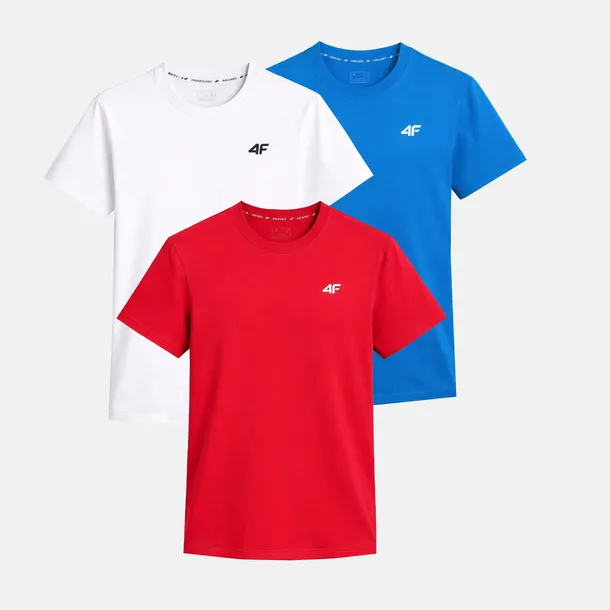 ZESTAW KOSZULEK MĘSKICH 4F KOMPLET 3 SZTUKI T-SHIRT L TTSHM3341