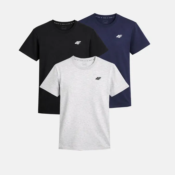 ZESTAW KOSZULEK MĘSKICH 4F KOMPLET 3 SZTUKI T-SHIRT L TTSHM3341