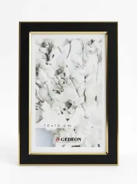 ramka-na-jedno-zdjecie-15x21-czarna-zlota-metalowa