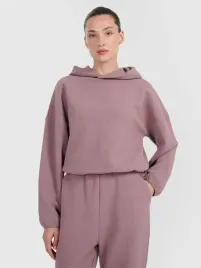 bluza-damska-dresowa-4f-z-dzianiny-o-splocie-waflowym-tswsf1847-aw25-s