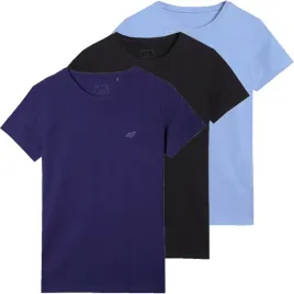 t-shirt-damski-4f-koszulka-zestaw-komplet-3-sztuki-xs-ss25