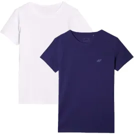 t-shirt-damski-bawelniany-4f-koszulka-zestaw-komplet-2-sztuki-xs-ss25