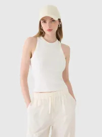 t-shirt-damski-4f-top-z-prazkowanej-dzianiny-tslef119-ss25-l