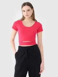 t-shirt-damski-4f-bawelniany-crop-top-ttshf2695-ss25-s