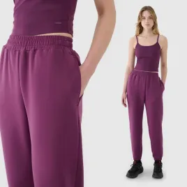 spodnie-damskie-4f-dresowe-xs-joggery-z-modalem-ttrof1010-ss25