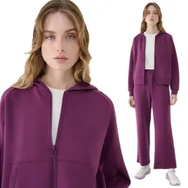 bluza-damska-4f-dresowa-rozpinana-z-dodatkiem-modalu-tswsf1577-ss25-s
