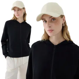 bluza-damska-4f-dresowa-rozpinana-z-dodatkiem-modalu-tswsf1577-ss25-s