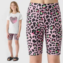 legginsy-dziewczece-4f-dzianinowe-kolarki-dzieciece-ttigf133-ss24-122-128