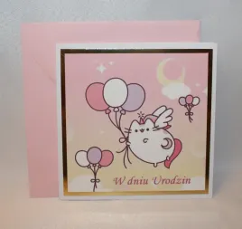 kartka-na-urodziny-dla-dzieci-kot-pusheen-jednorozec-puszin