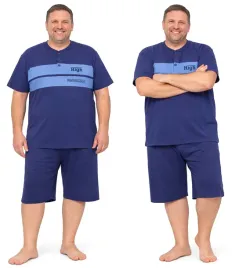 pizama-meska-krotki-rekaw-duza-4xl