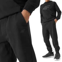 chlopiece-spodnie-dresowe-4f-joggery-trom591-20s-czarny-122-cm