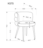 krzeslo-k575-halmar-metalowe-nowoczesne-tapicerowane-oliwkowe-czarne-loft-stan-nowy
