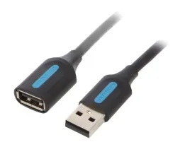 kabel-usb-2-0-usb-a-gniazdousb-a-wtyk-niklowany-05m-czarny-x1szt