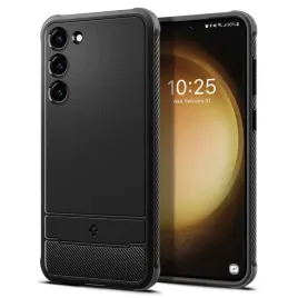 spigen-rugged-armor-galaxy-s23-matte-black