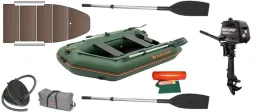 ponton-kolibri-km-260d-zielony-kil-silnik-mercury-f5-mh-rumpel