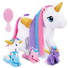 ouozzz-zestaw-pluszowych-jednorozcow-prezent-dla-dzieci