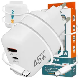 ladowarka-sieciowa-usb-usb-c-pd-qc-3-0-45w-kabel-usb-c-usb-c-0-95m