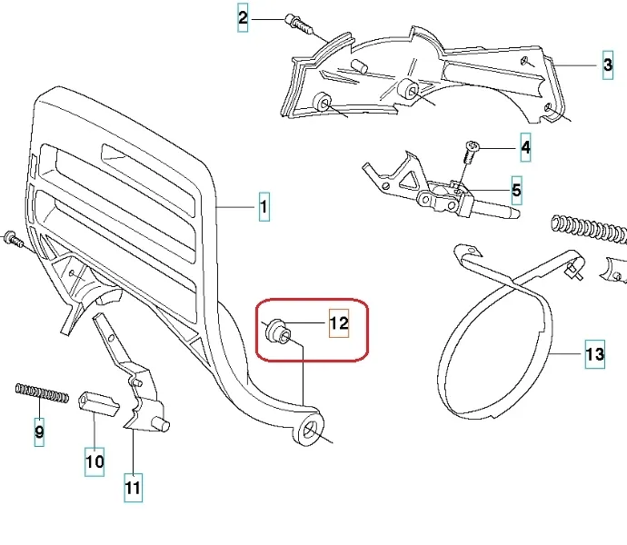 tuleja-dzwigni-hamulca-husqvarna-365-371xp-kod-producenta-503775201