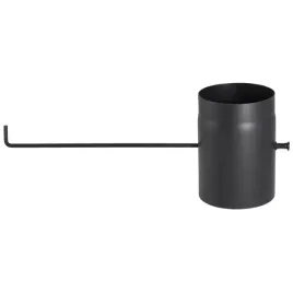 szyber-spalinowy-fi-200-czarny-do-regulacji-ciagu-kominowego-blacha-2mm