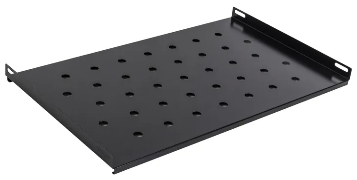 Półka stała RACK 19'' 1U 300mm, Netrack, czarna
