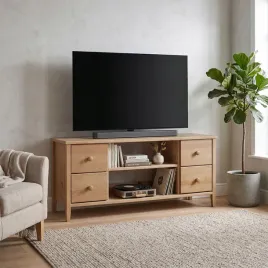stolik-szafka-rtv-118-cm-drewniana-z-szufladami-colorado-w-kolorze-debowym