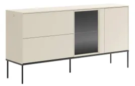 komoda-jednodrzwiowa-bellezo-witryna-dwie-szuflady-166-cm-kremowy