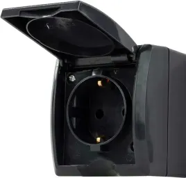 gniazdo-elektryczne-scienne-rev-czarny-g26