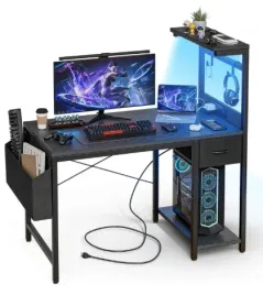 biurko-do-gier-led-100-x-50-cm-gamingowe-czarne-jak-nowe