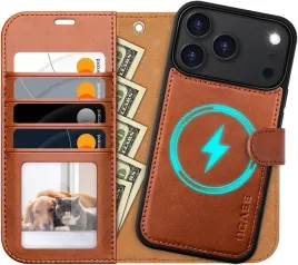 ocase-skorzane-etui-z-klapka-magsafe-do-iphone-17-pro-max-2w1-jasny-braz