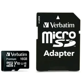 verbatim-karta-microsdhc-16gb-v10-adapter-czarny-black-44082