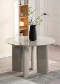 stol-do-jadalni-plowles-srednica-120-cm-bezowy-wysoki-polysk