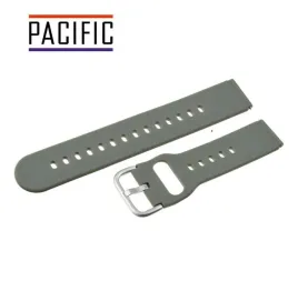 pasek-silikonowy-pacific-22-mm-u01-ciemnoszary-srebrna-sprzaczka
