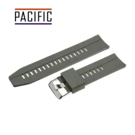pasek-silikonowy-pacific-22-mm-u28-szary-srebrna-sprzaczka